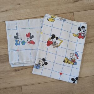 Vintage Disney Mickey and Friends Receiving Blankets